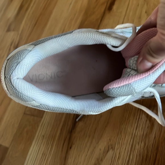 VIONIC 23Walk White/Pink Orthotic Sneaker, Size 11 - Picture 7 of 8